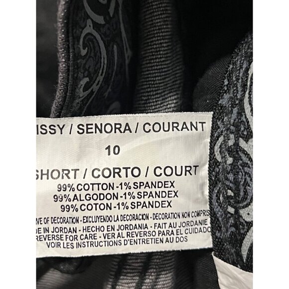 Gloria Vanderbilt Womens Perfect Fit Bootcut Jeans 10 Short Black Rinse NWT New - Picture 9 of 11